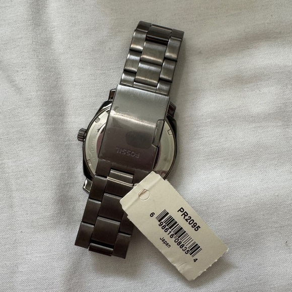 NEW Fossil Outback Bowl Watch ~ SEC Big 10 Auburn Silver Needs Battery - Picture 4 of 7